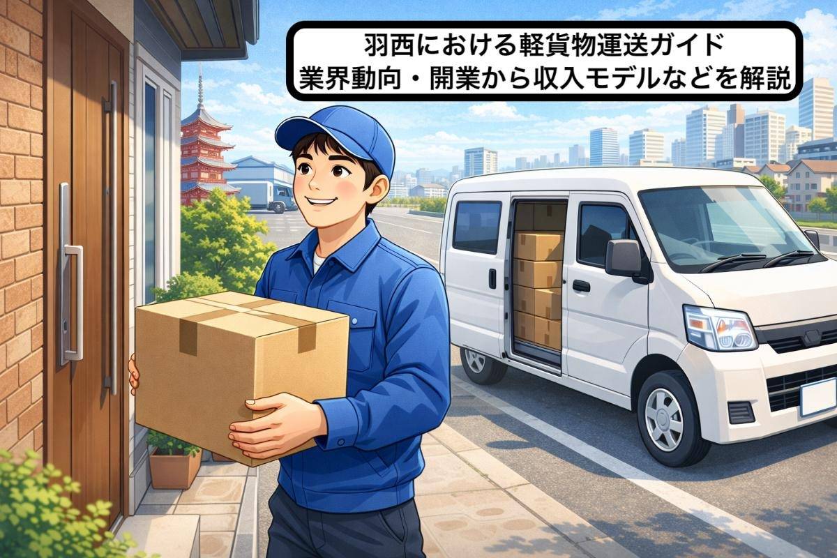 羽西における軽貨物運送ガイド｜業界動向・開業から収入モデルなどを解説